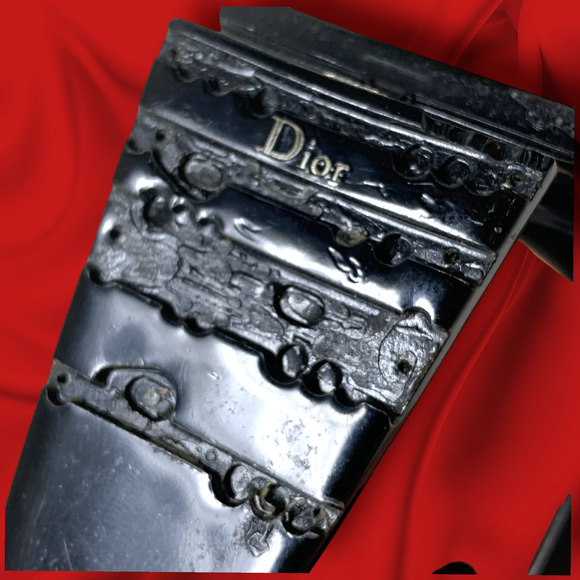 Y2K Christian Dior Diorrain 1 Sunglasses Italy Black Oversized PARTS REPAIR READ main image 15